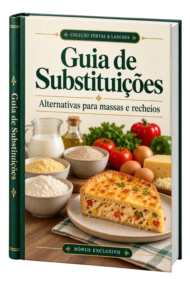 Livro Guia de Substituições — coleção Tortas e Lanches
