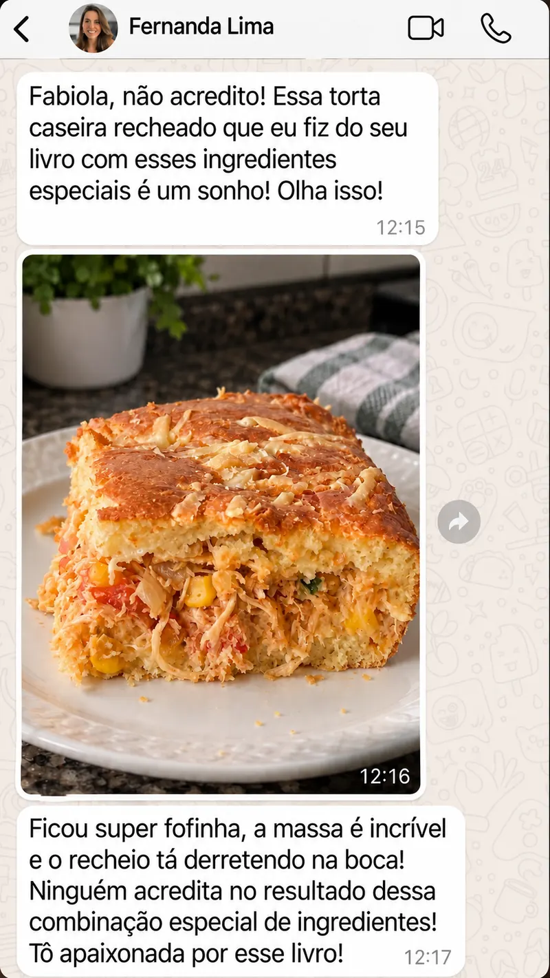 Conversa sobre receitas de tortas — imagem 1